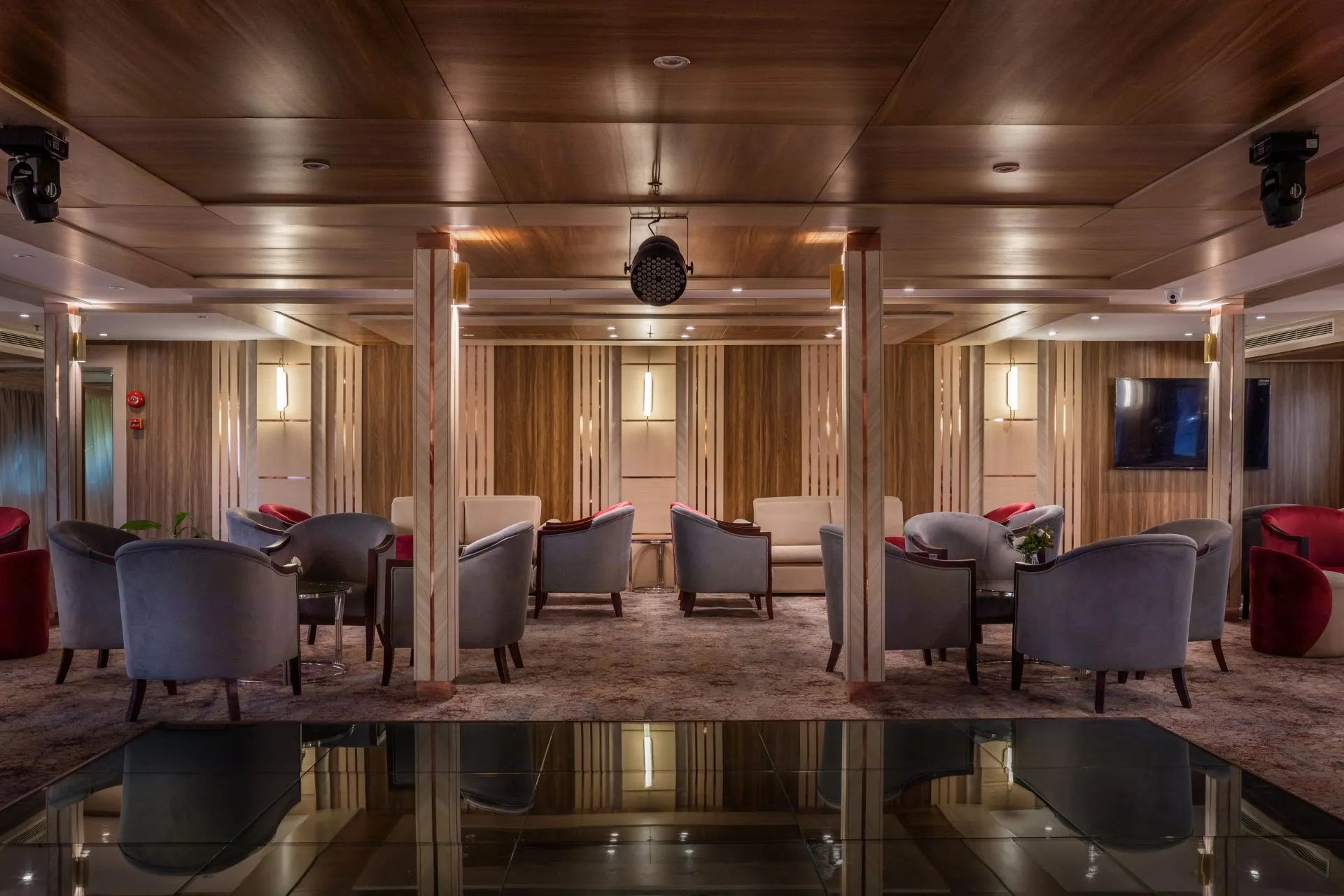 Lounge aboard the MS Chateau Lafayette Nile Cruise Nile cruise